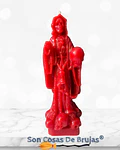 Vela Santa Muerte Roja - 17 x 5 cm aprox.