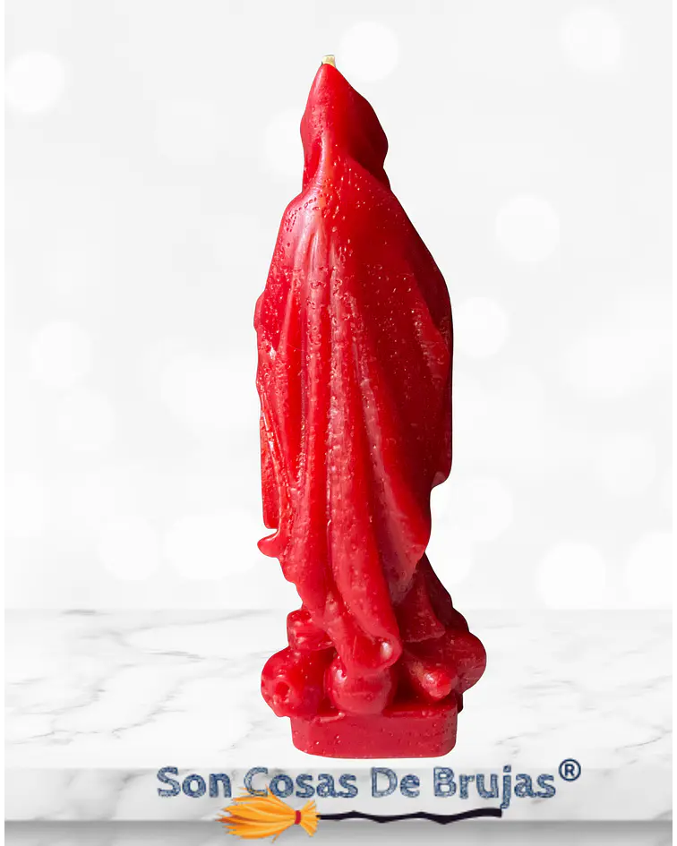 Vela Santa Muerte Roja - 17 x 5 cm aprox.