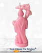 Vela Santa Muerte Rosada - 12 x 5 cm aprox. - Miniatura 3