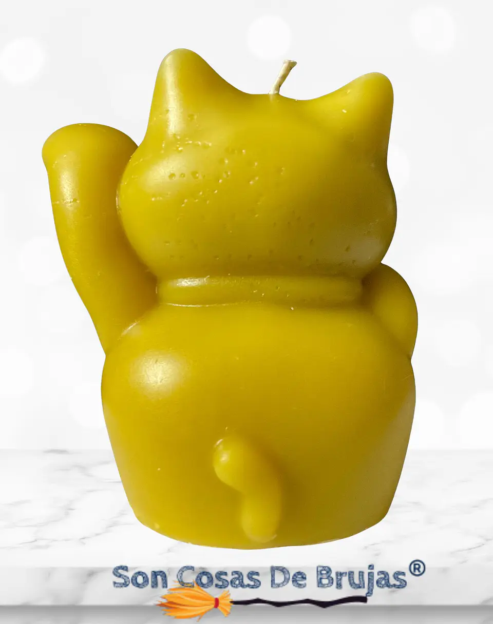 Vela Maneki Neko 225 grs. - 10 x 9 cm aprox. 3