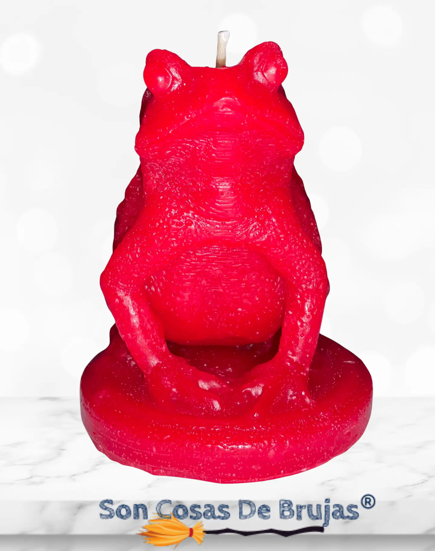Vela Sapo Rojo - 8 x 6,5 cm aprox.  1