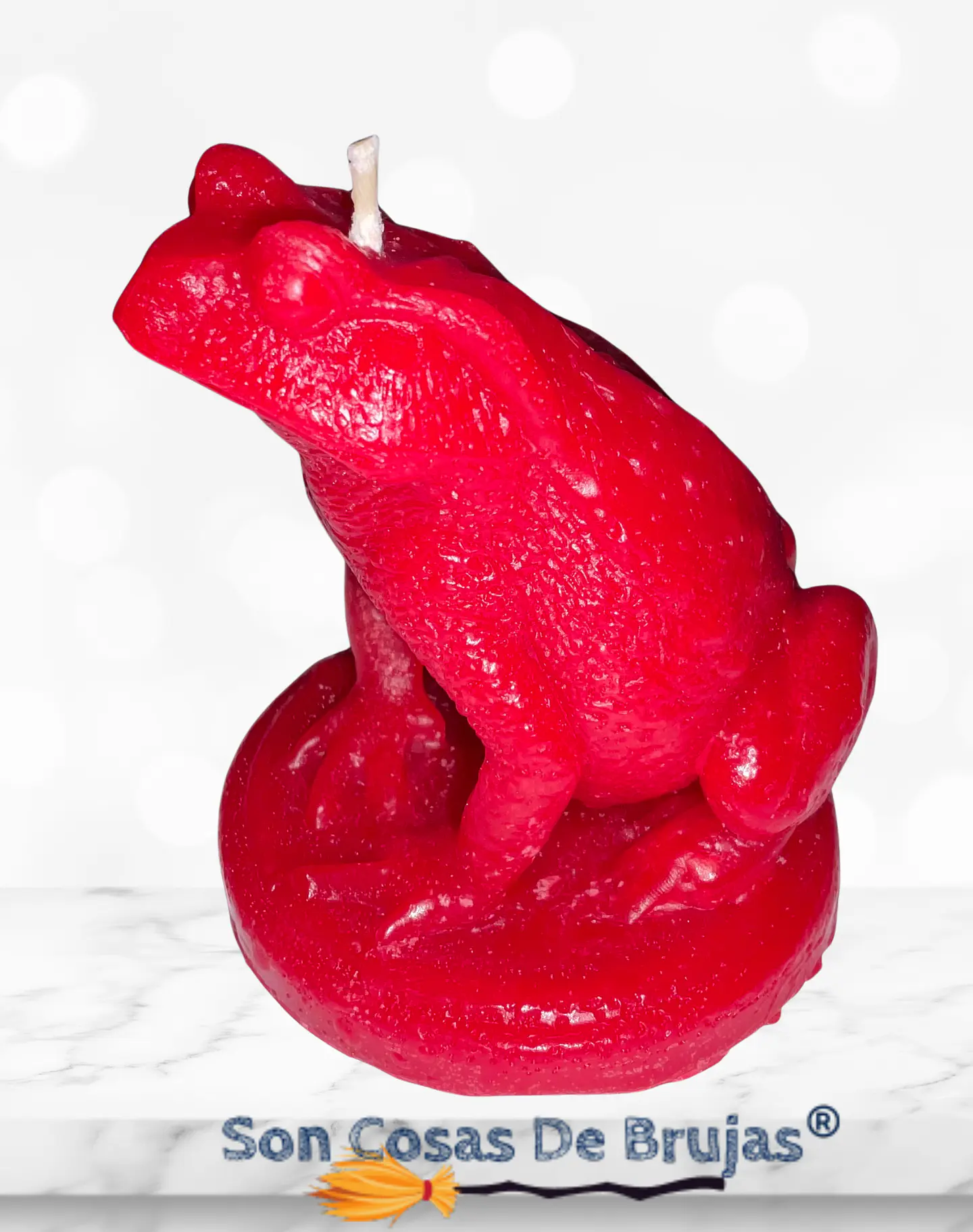 Vela Sapo Rojo - 8 x 6,5 cm aprox.  2