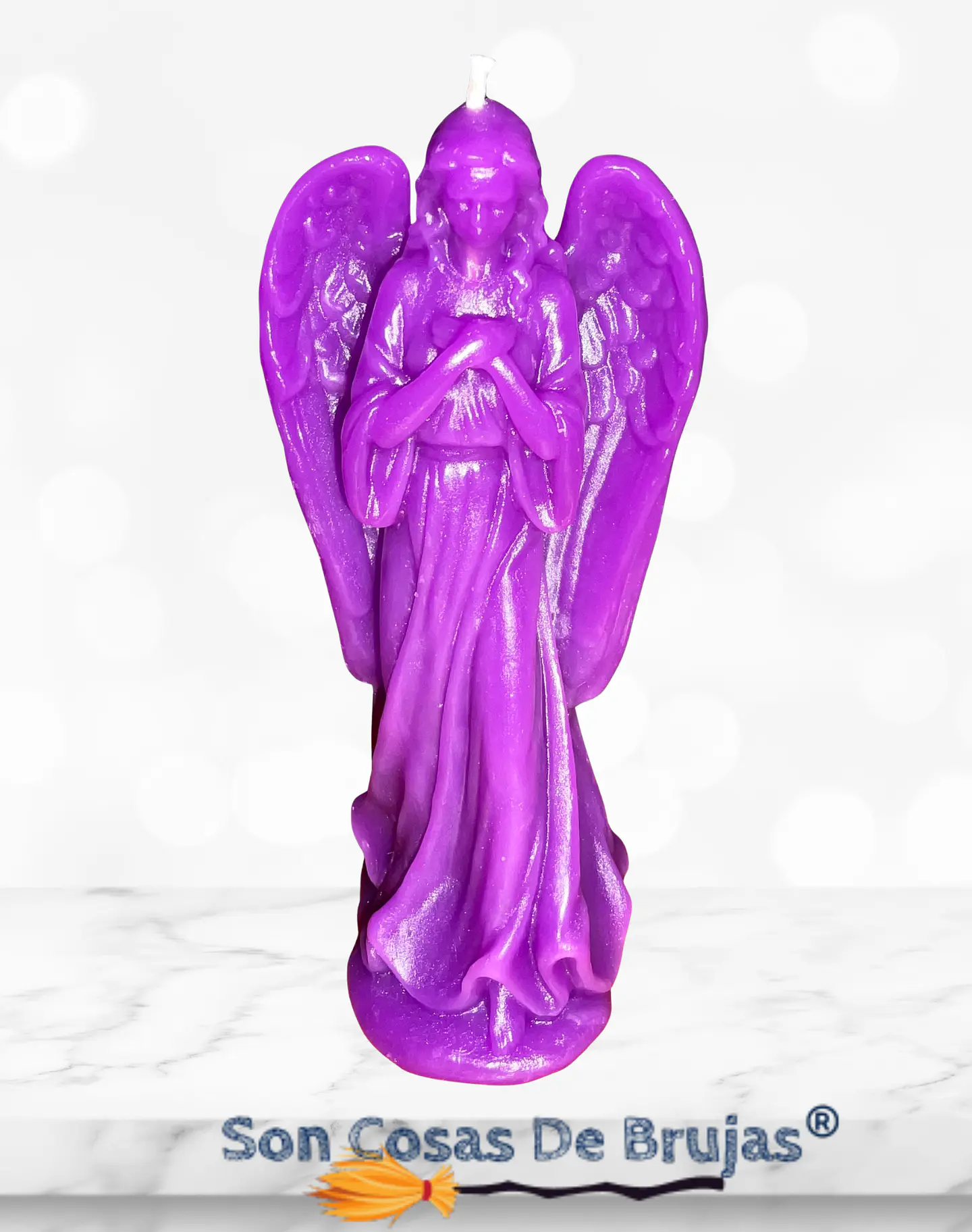 Vela Ángel Morado - 11,5 x 5 cm aprox. 1