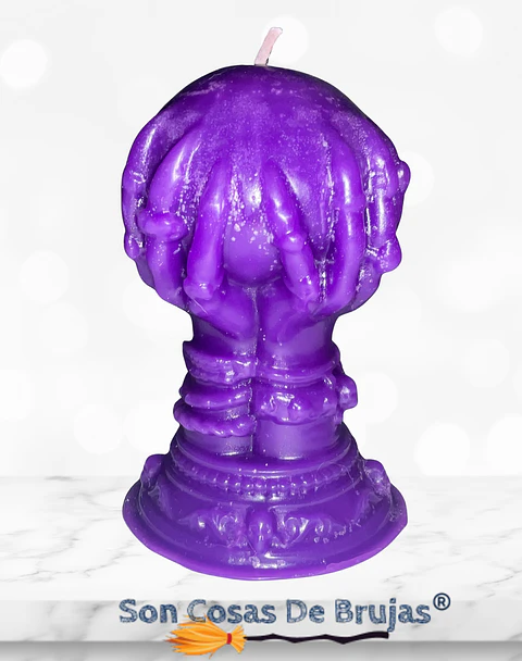 Vela Bola de Cristal - 10 x 6 cm aprox.