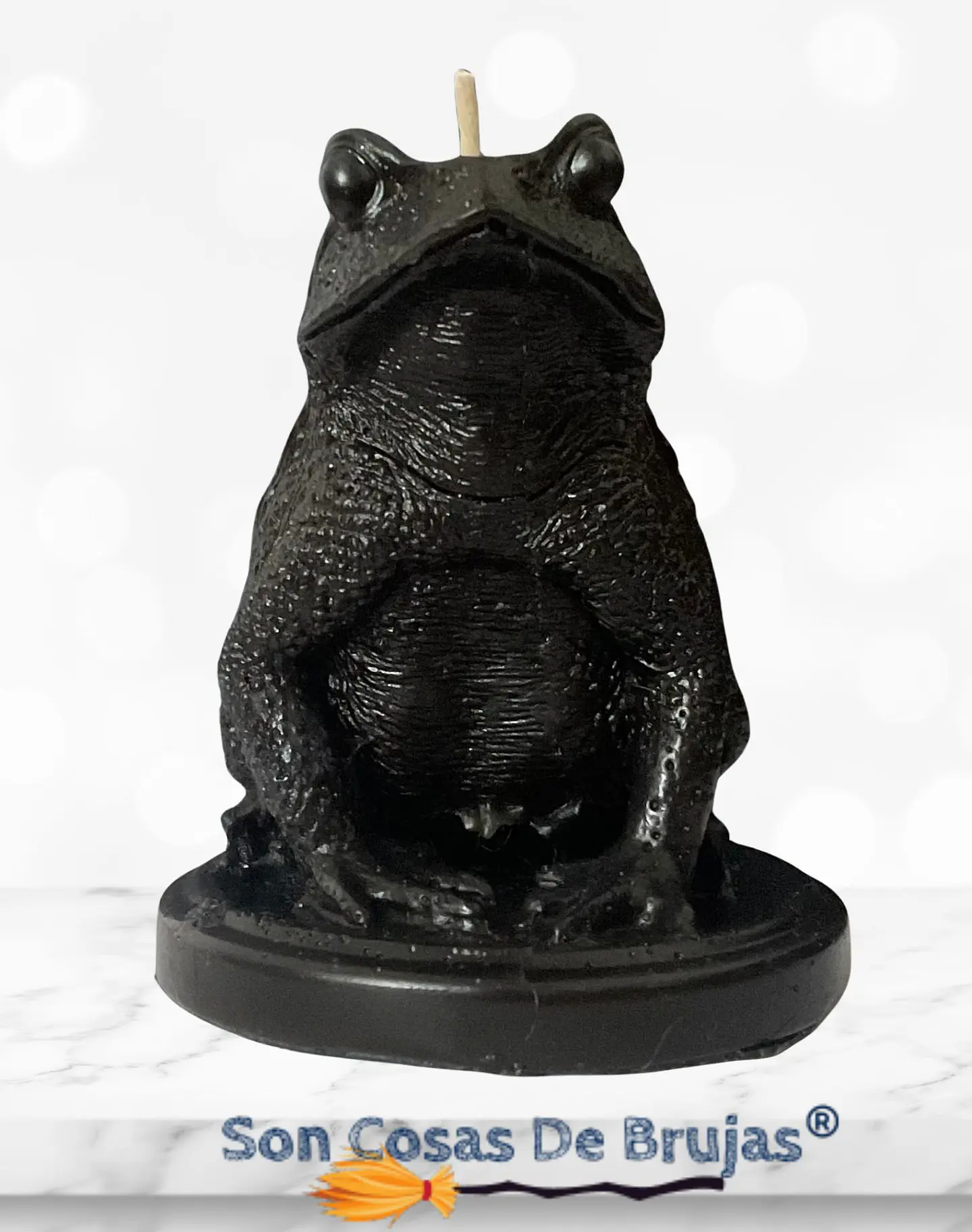 Vela Sapo Negro - 8 x 6,5 cm aprox. 1