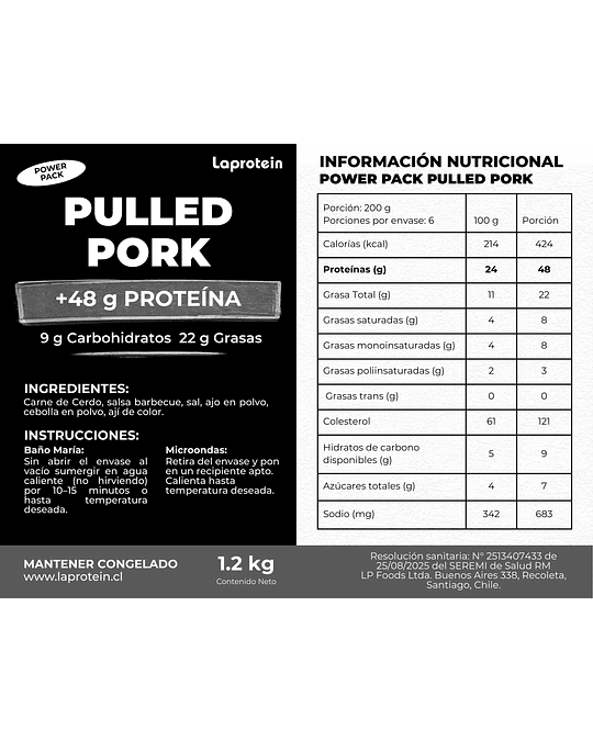Power Pack - Pulled Pork 1.2 k