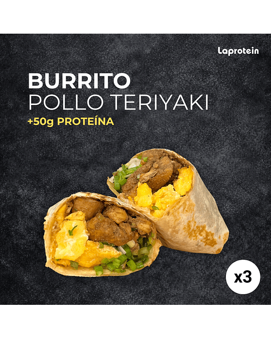 3 Pack Burrito Pollo Teriyaki