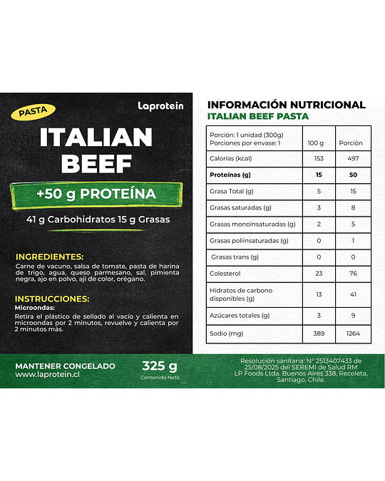 Pasta Protein - Italian Beef