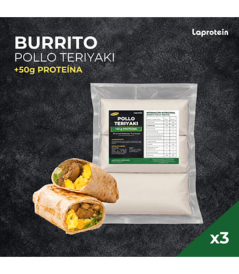 3 Pack Burrito Pollo Teriyaki