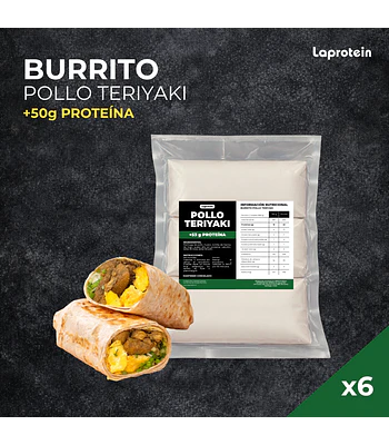 6 Pack Burrito Pollo Teriyaki