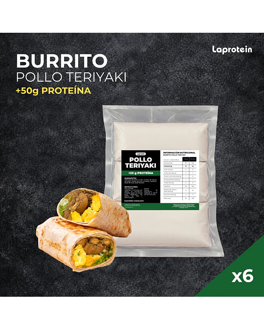 6 Pack Burrito Pollo Teriyaki