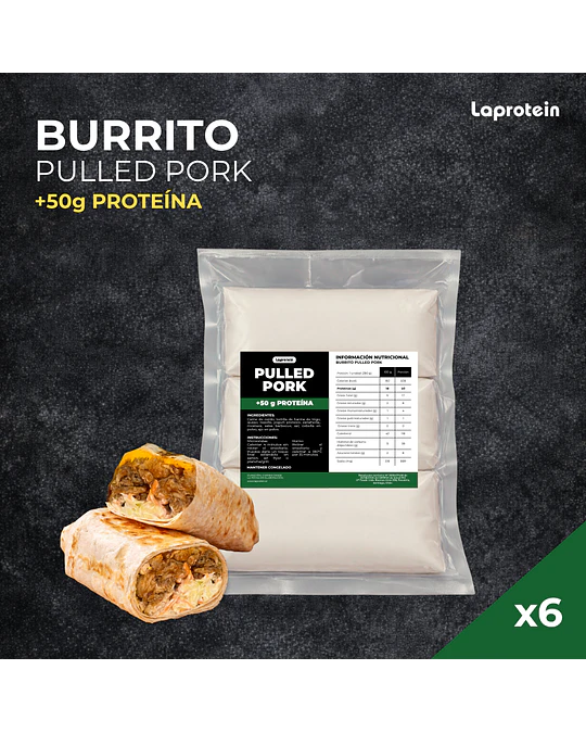  6 Pack Burrito Pulled Pork