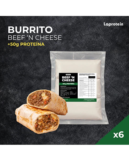 6 Pack Burrito Beef and Cheese