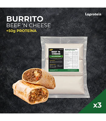3 Pack Burrito Beef 'n Cheese