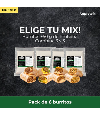 ELIGE TU MIX - 6 Pack Burritos