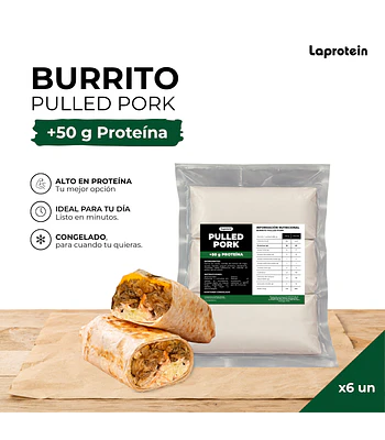  6 Pack Burrito Pulled Pork