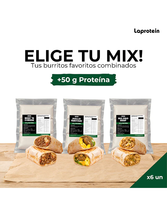 ELIGE TU MIX - 6 Pack Burritos