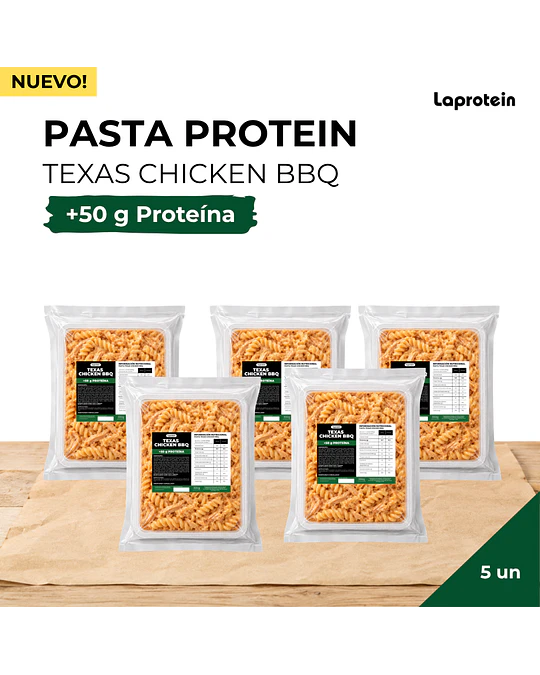 Pasta Protein - Texas Chicken BBQ x 5 unidades