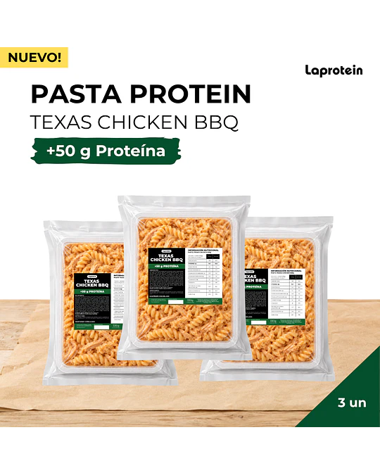 Pasta Protein - Texas Chicken BBQ x 3 unidades