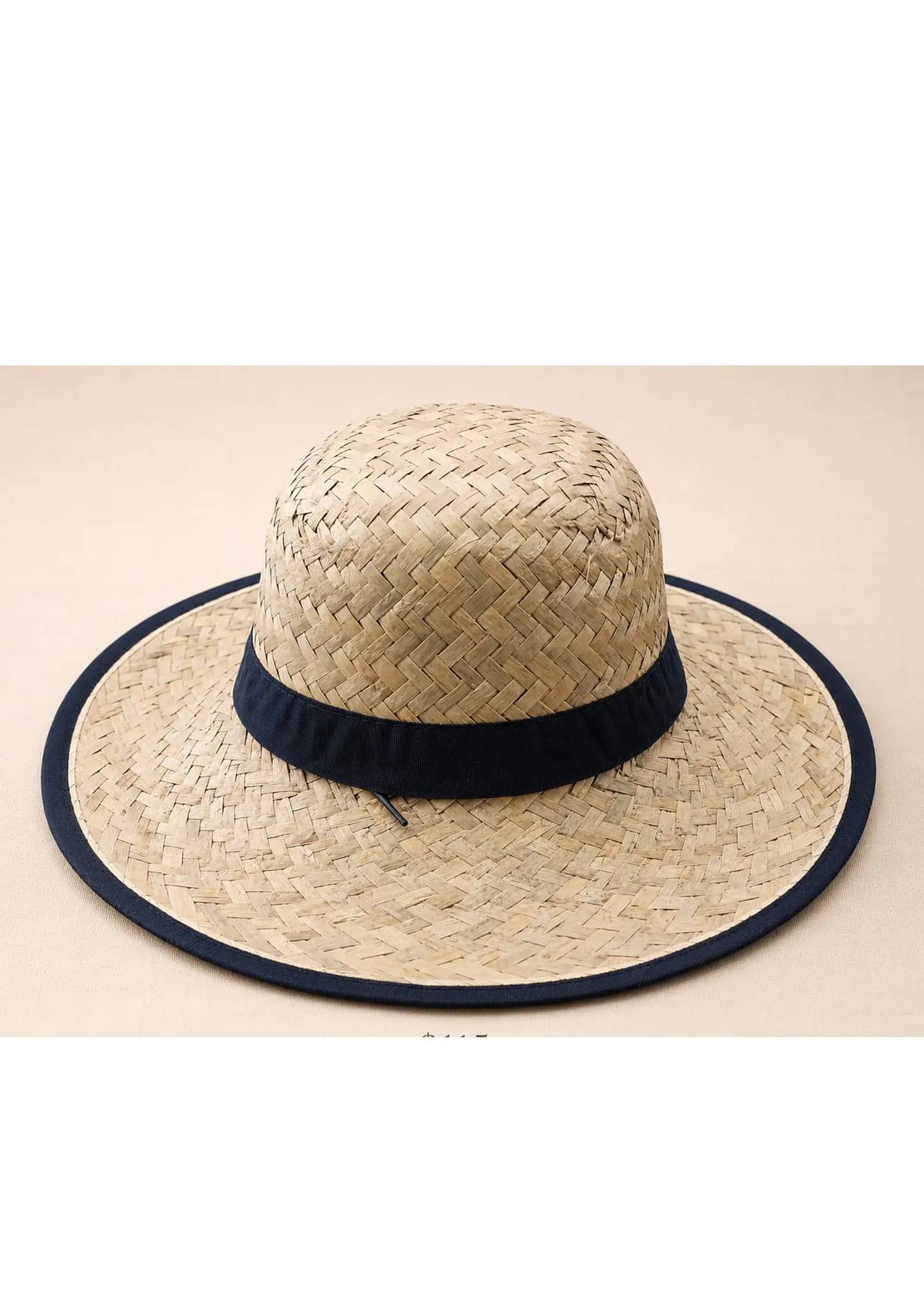 SOMBRERO PAJA COPA CHATA CON CINTA 1
