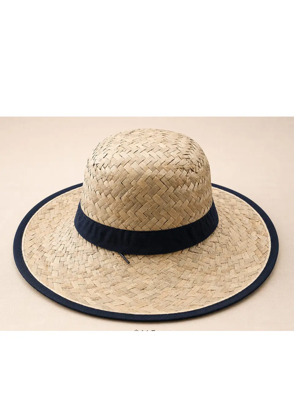 SOMBRERO PAJA COPA CHATA CON CINTA 1