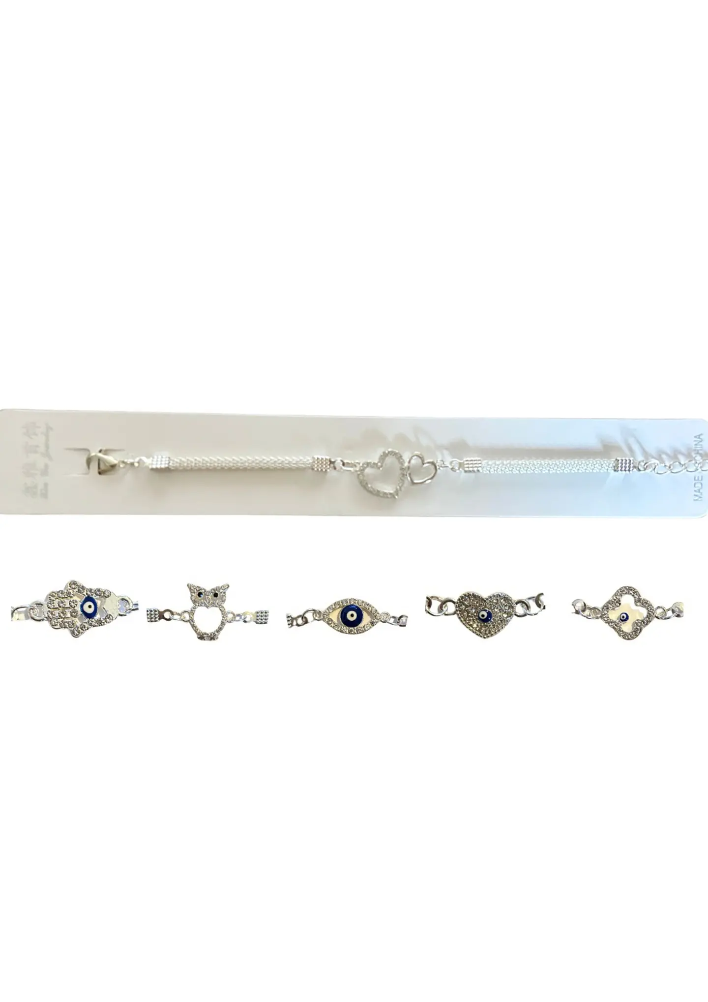 PULSERA PLAT DIF DISEÑOS OJO TURCO 1