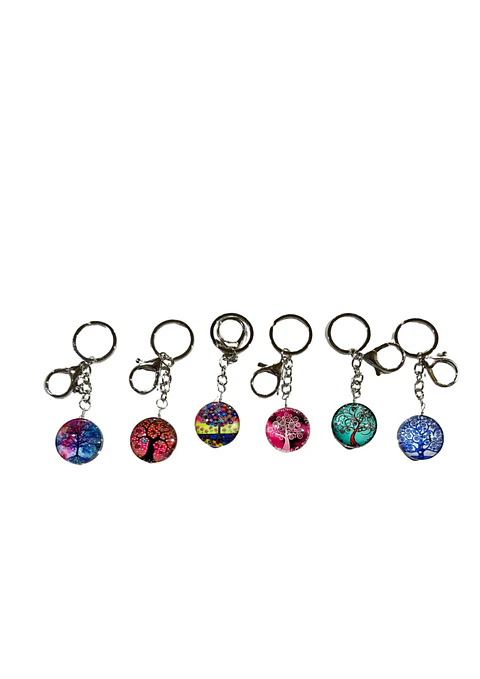 LLAVERO ARBOL O MANDALA DOBLE