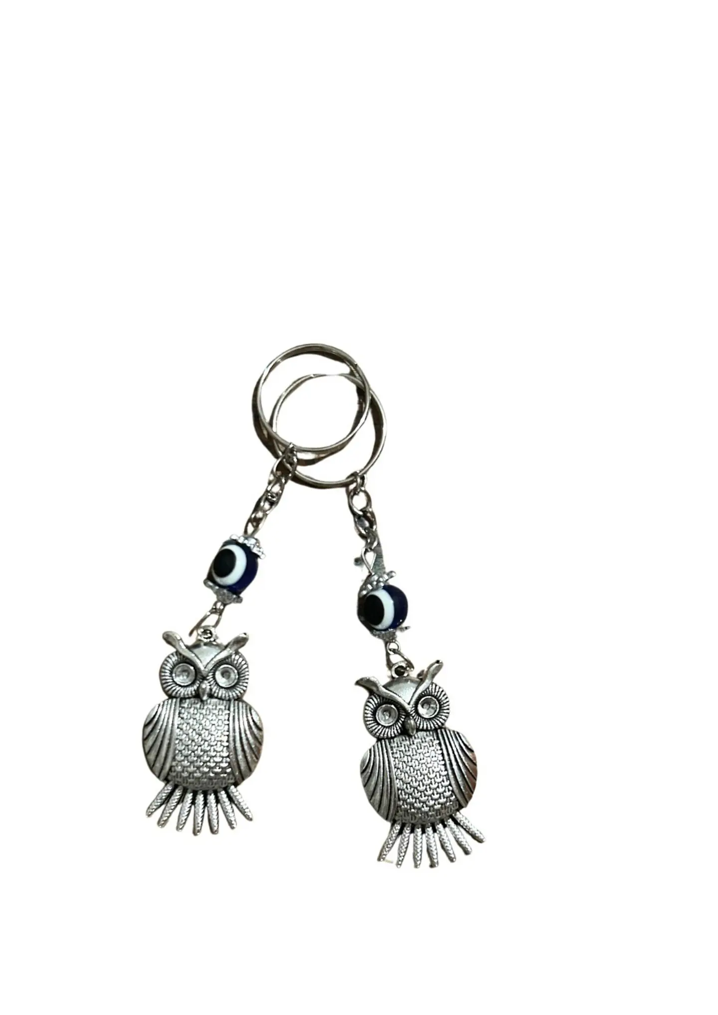 LLAVERO BUHO OJO TURCO METAL X2 1