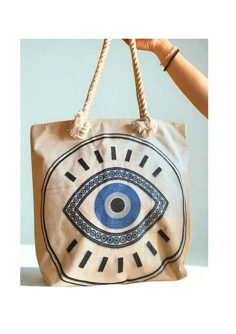 BOLSO LONA OJO BRILLO