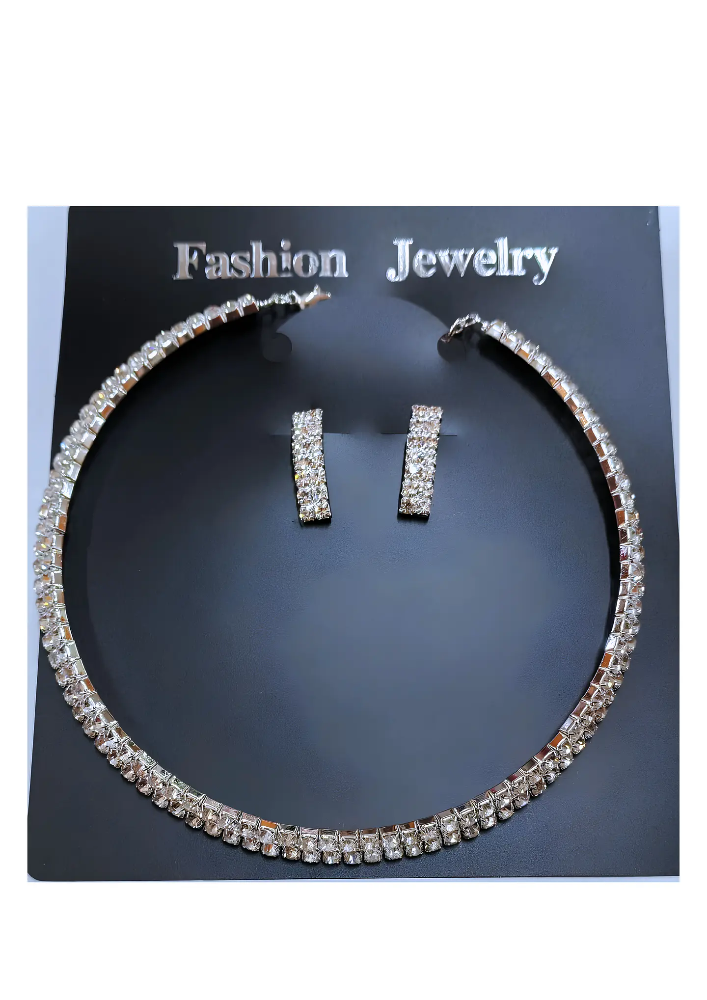 GARGANTILLA STRASS DOBLE CON CARAVANAS 1