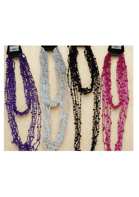 COLLAR  CUENTAS DE COLORES