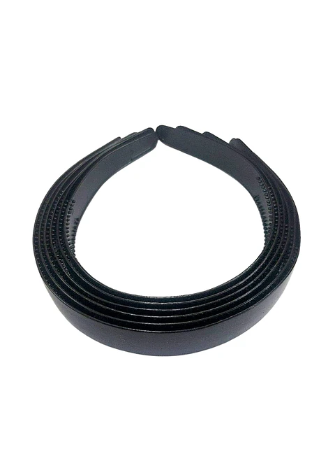 TIARA GRUESA NEGRA X 6