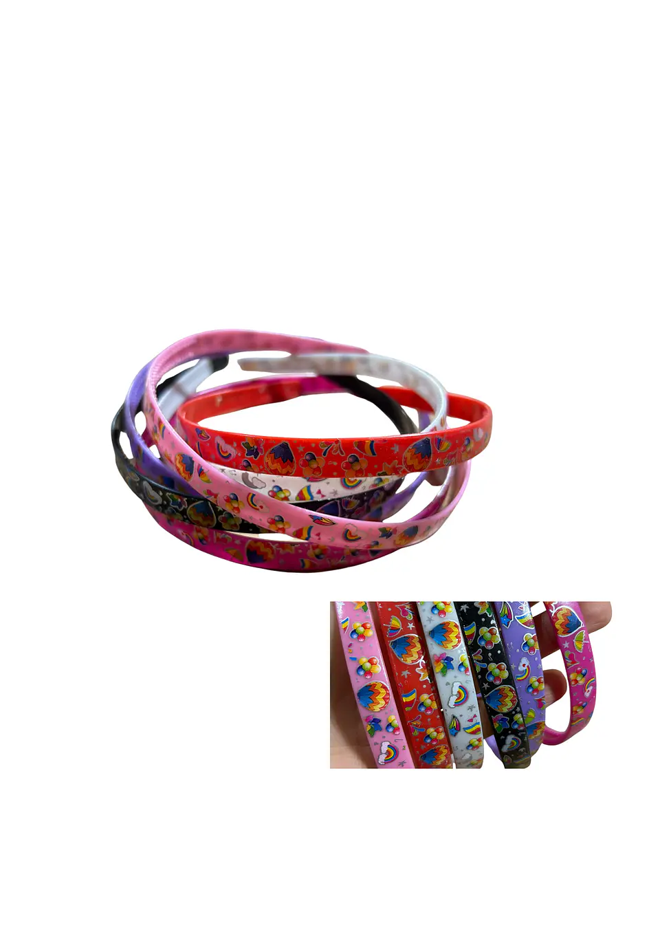 TIARA INFANTIL F ESTAMPADA X6 1