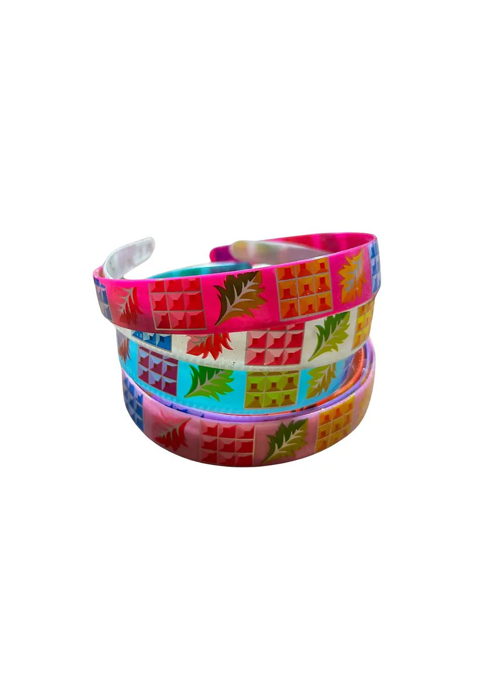 TIARA INFANTIL ESTAMPADA ANCHA X6 1