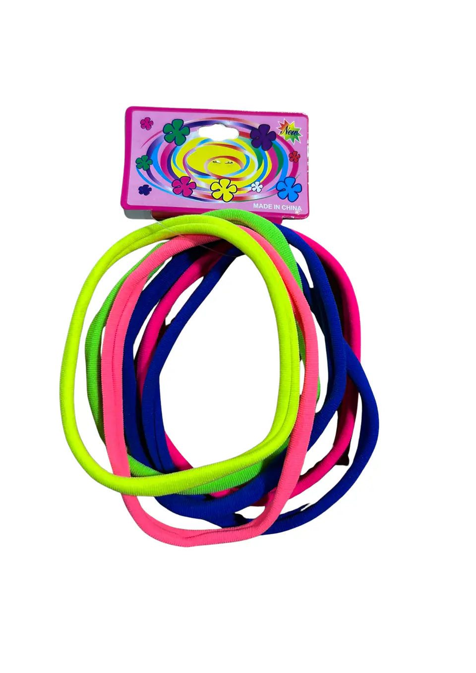 VINCHA ELASTICA REDONDA X 6 B Y N 1
