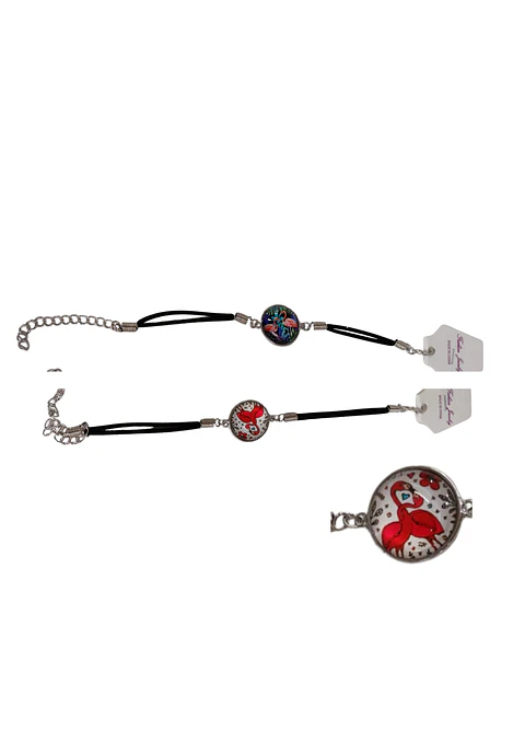 PULSERA CUERO  RED VARIAS IMAG