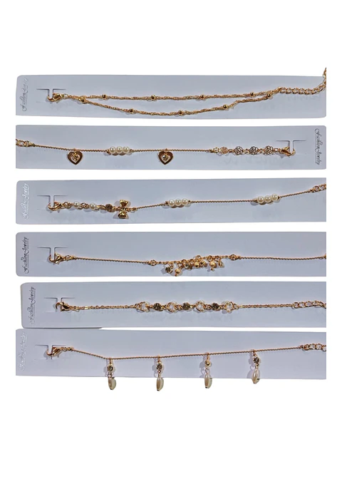 PULSERA PERLA Y DIJES