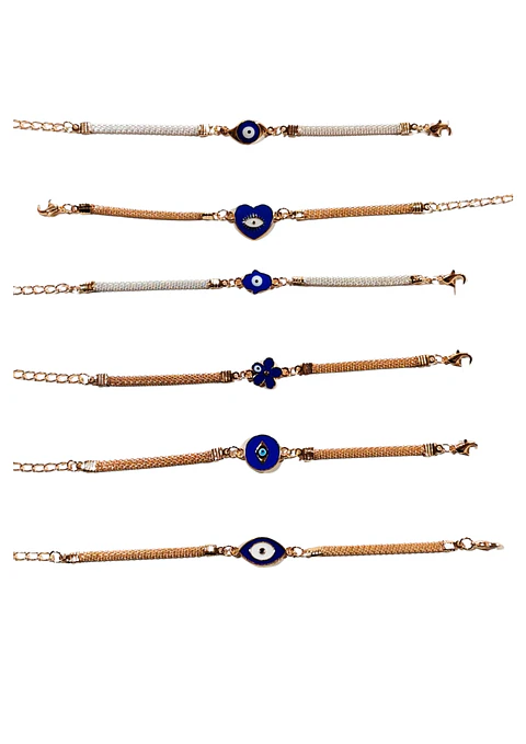 PULSERA DORADA DIF DISEÑOS OJO TURCO