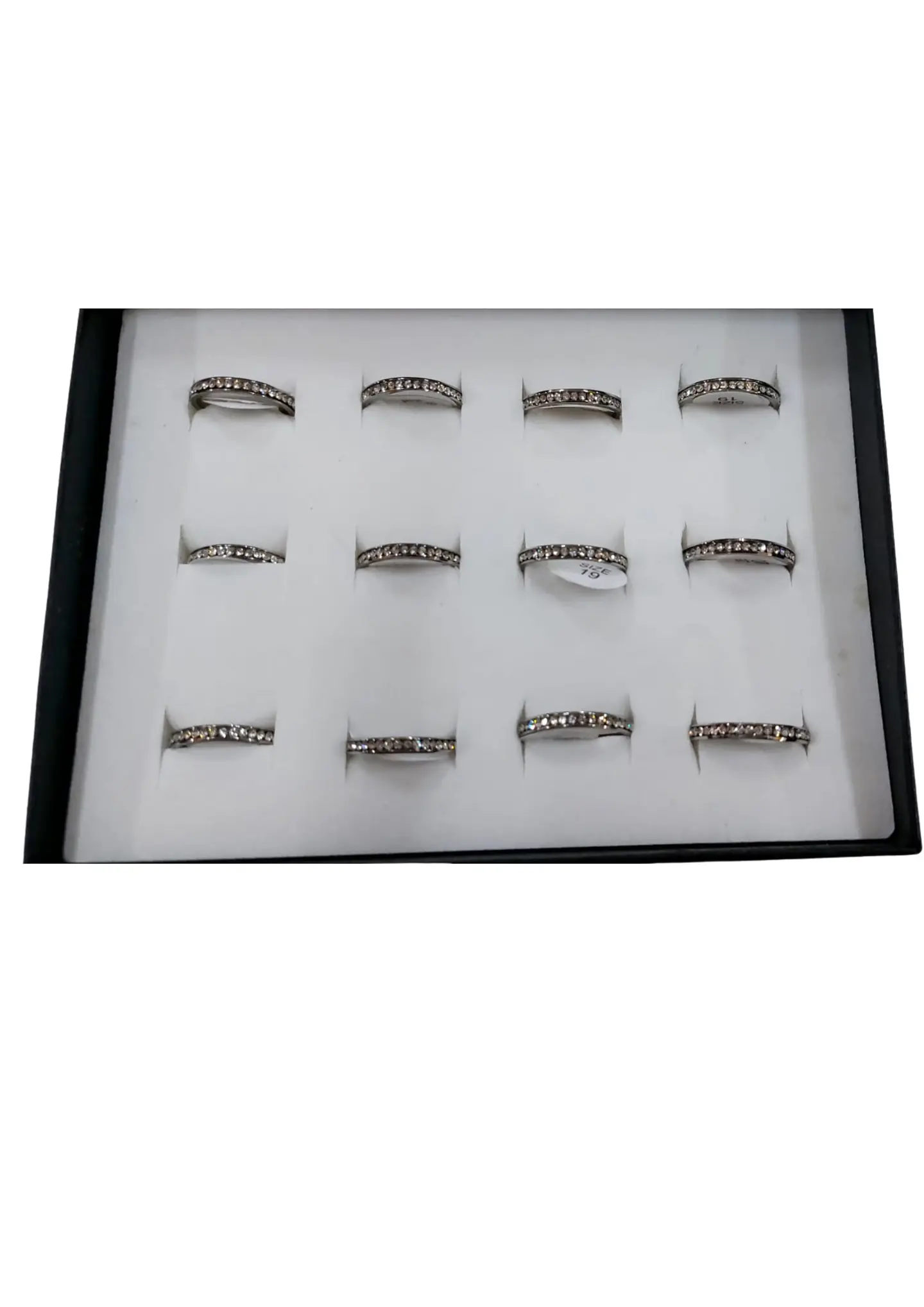 ANILLO CINTILLO PLATEADO C/STRASS 1