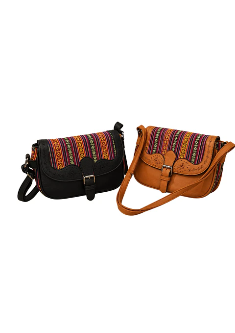 CARTERA MARIPOSA CALADA Y TELA
