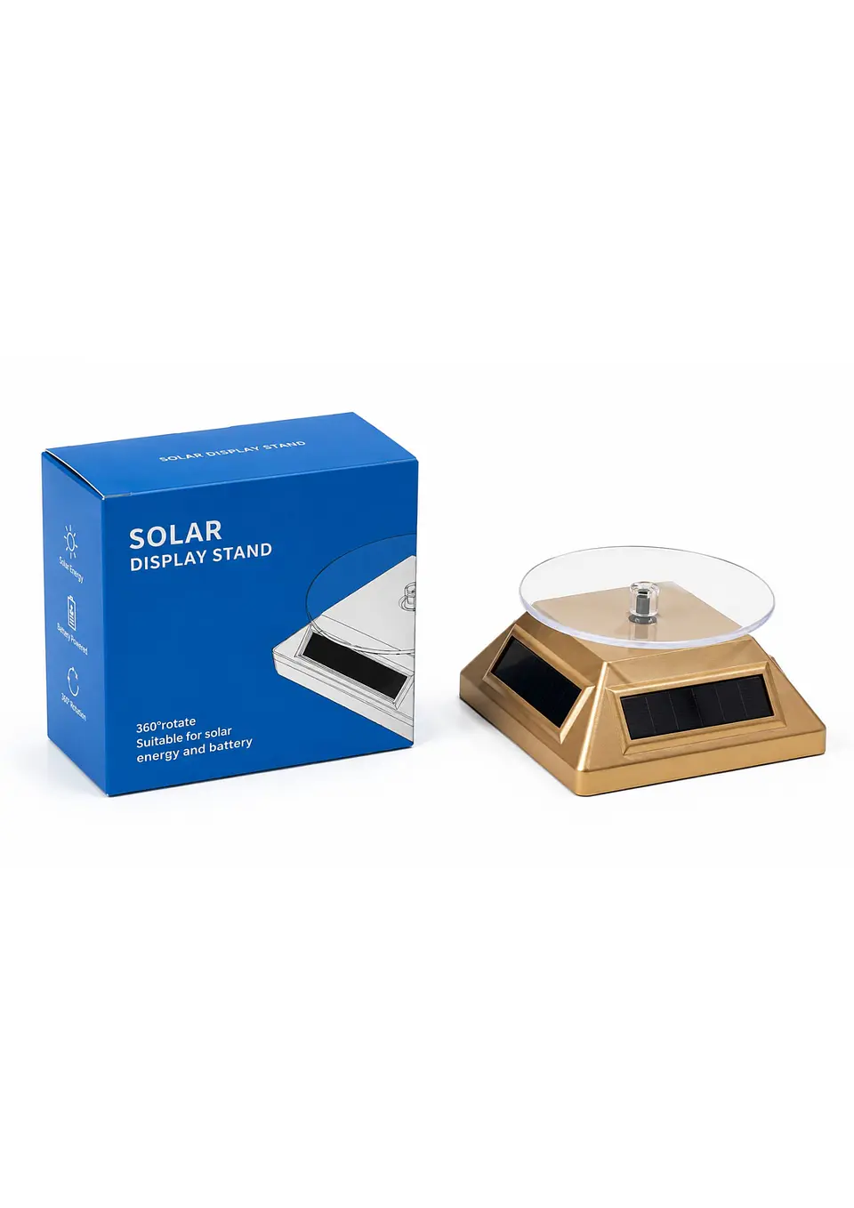 EXHIBIDOR SOLAR BASE CUADRADA 1