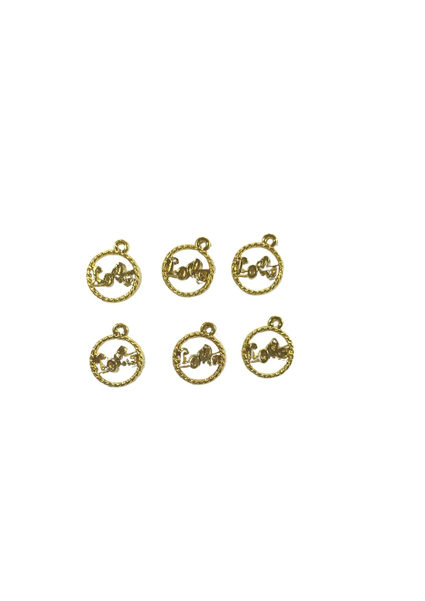 DIJE DORADO LOVE X 6 1