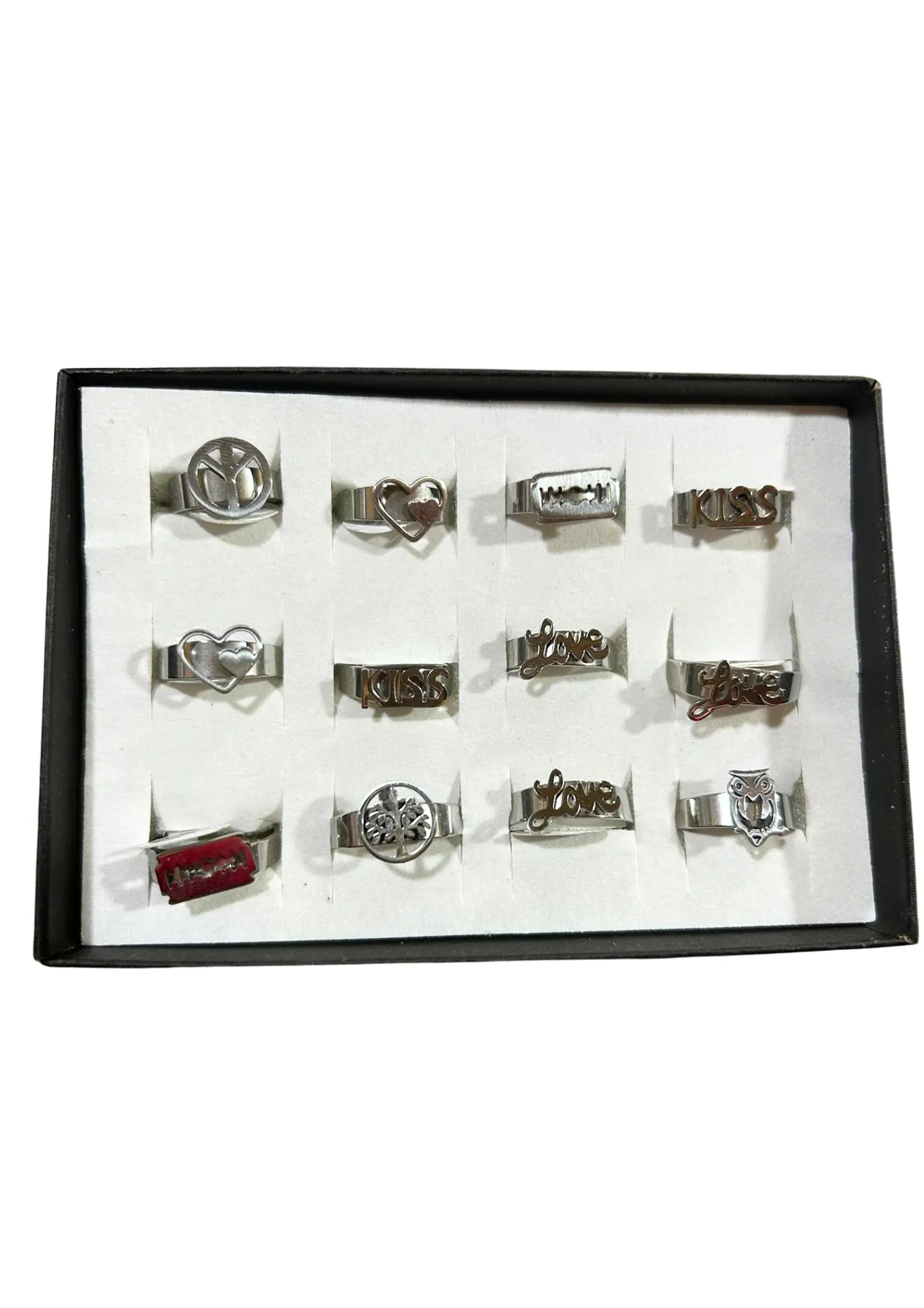 ANILLO ACERO KISS, GILLETE ETC 1