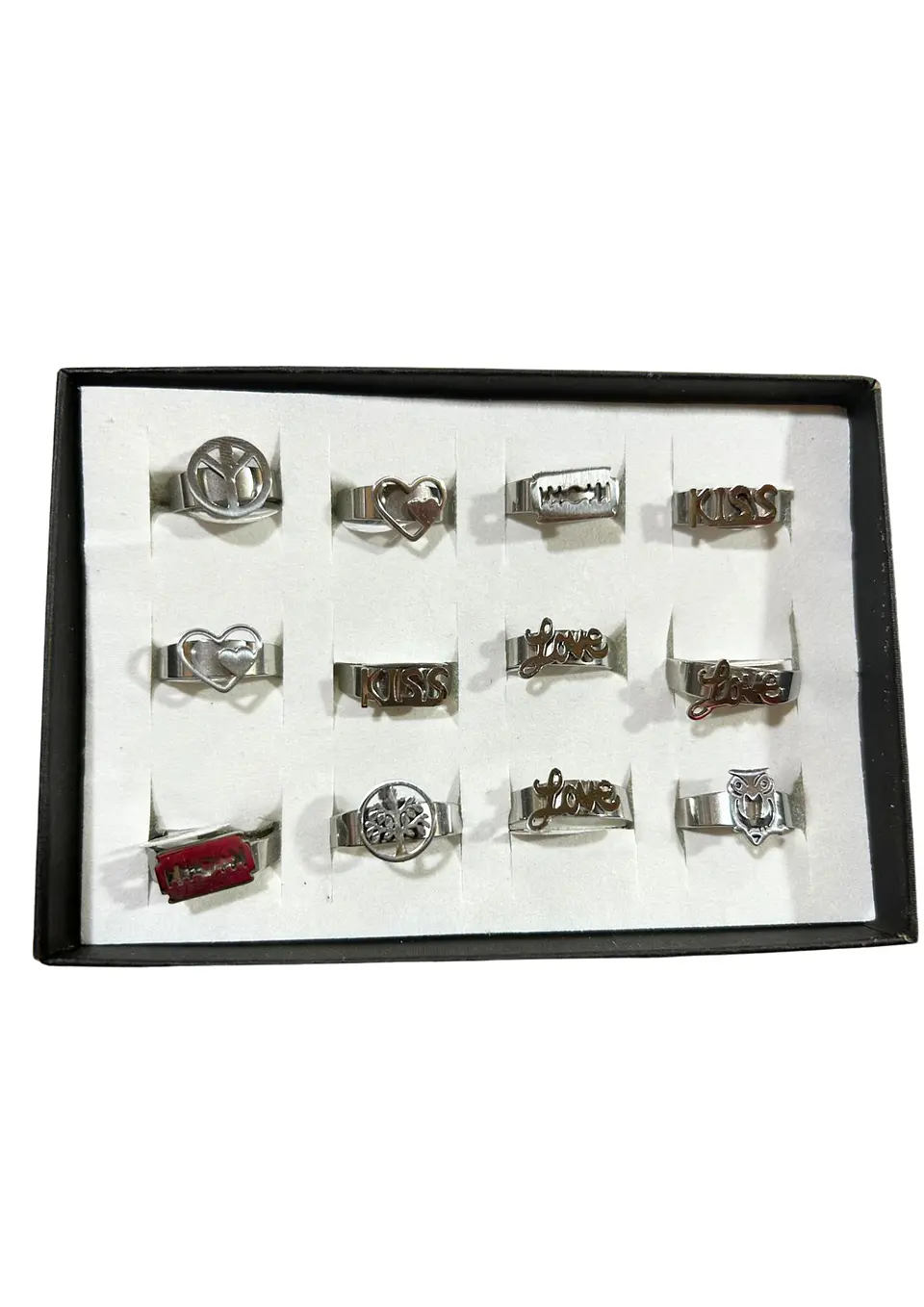 ANILLO ACERO KISS, GILLETE ETC 1
