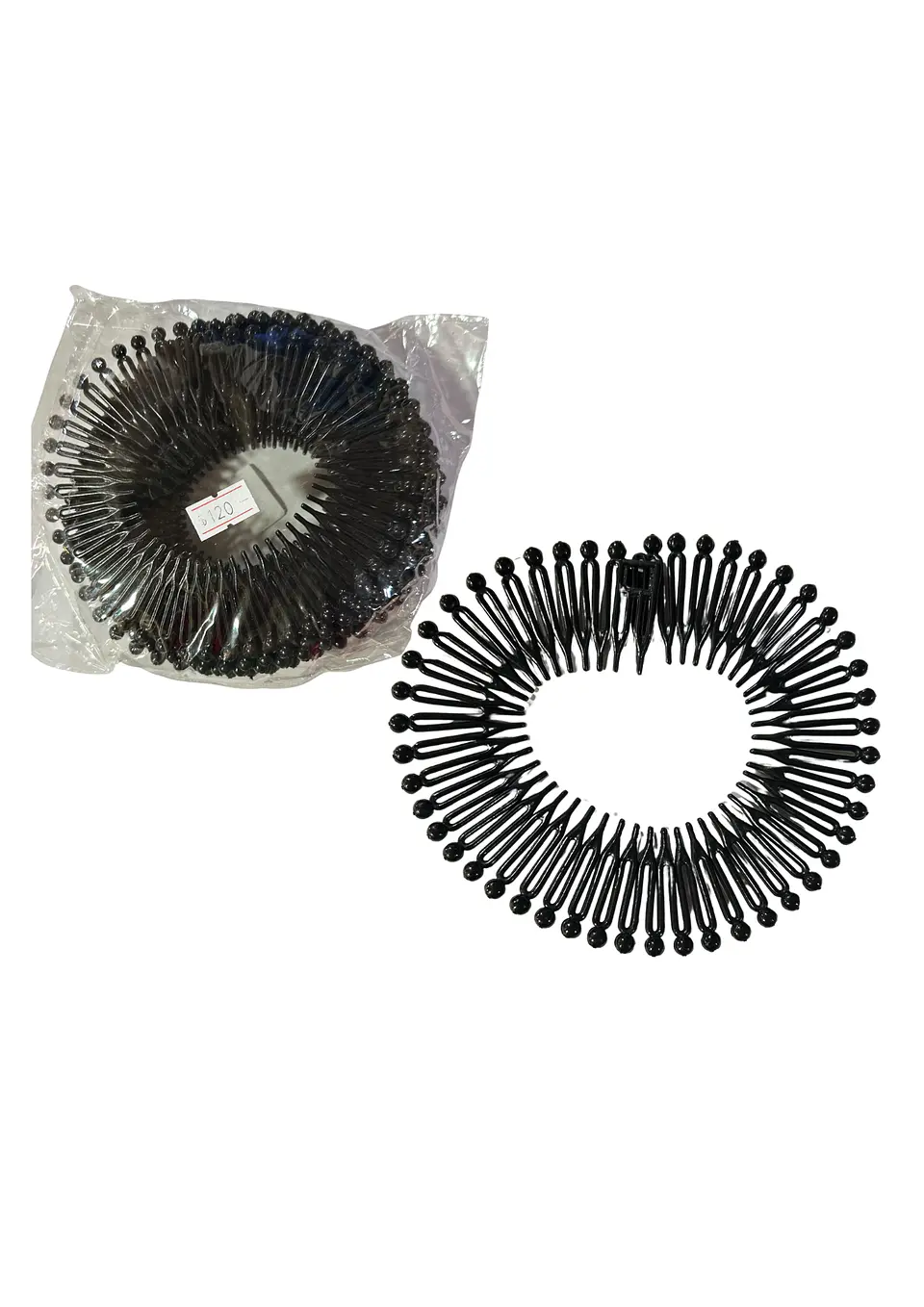 TIARA ZIG ZAG NEGRA x12 1