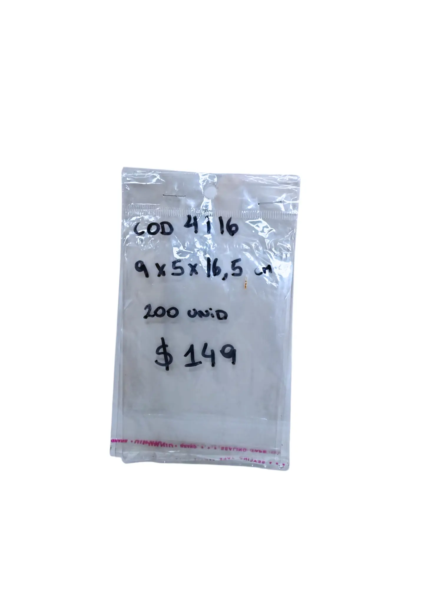 BOLSA AUTO-ADHESIVA 9.5X16.5 X 200 1