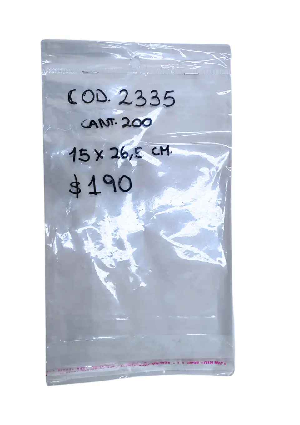 BOLSA AUTOADHESIVA 15X26.5 X 200 1