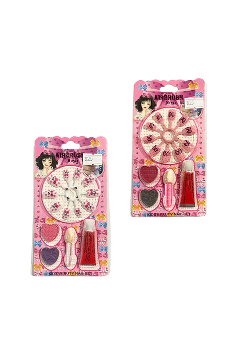 SET UÑAS INFANTIL Y MAQUILLAJE