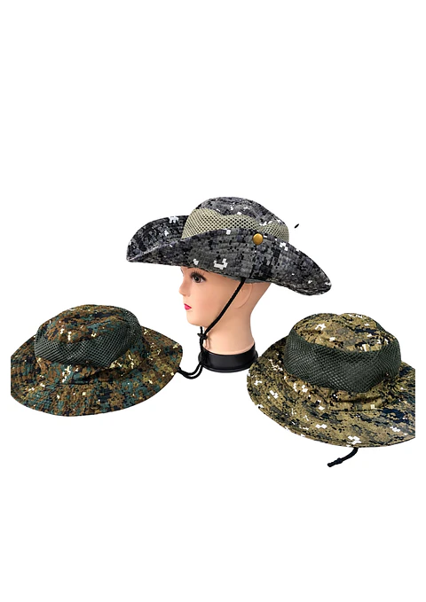 SOMBRERO COMANDO CAMUFLADO C/RED