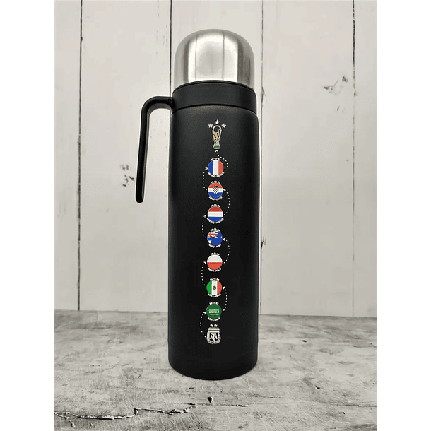 Termo Acero Black - Camino Mundial 2022 2